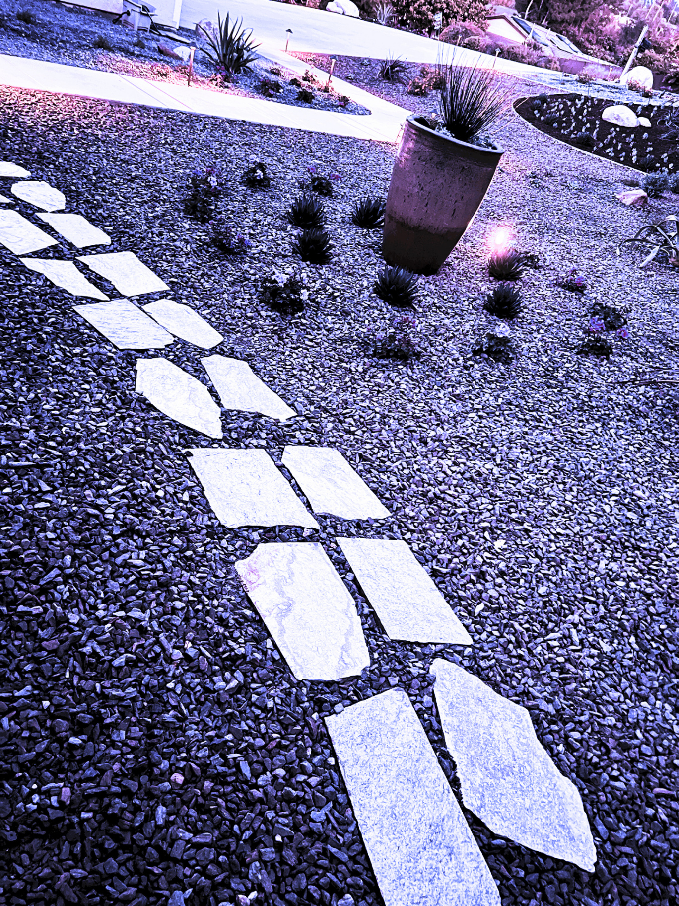 'Flowing Harmony' in Poway installed landscape - Poway, San Diego