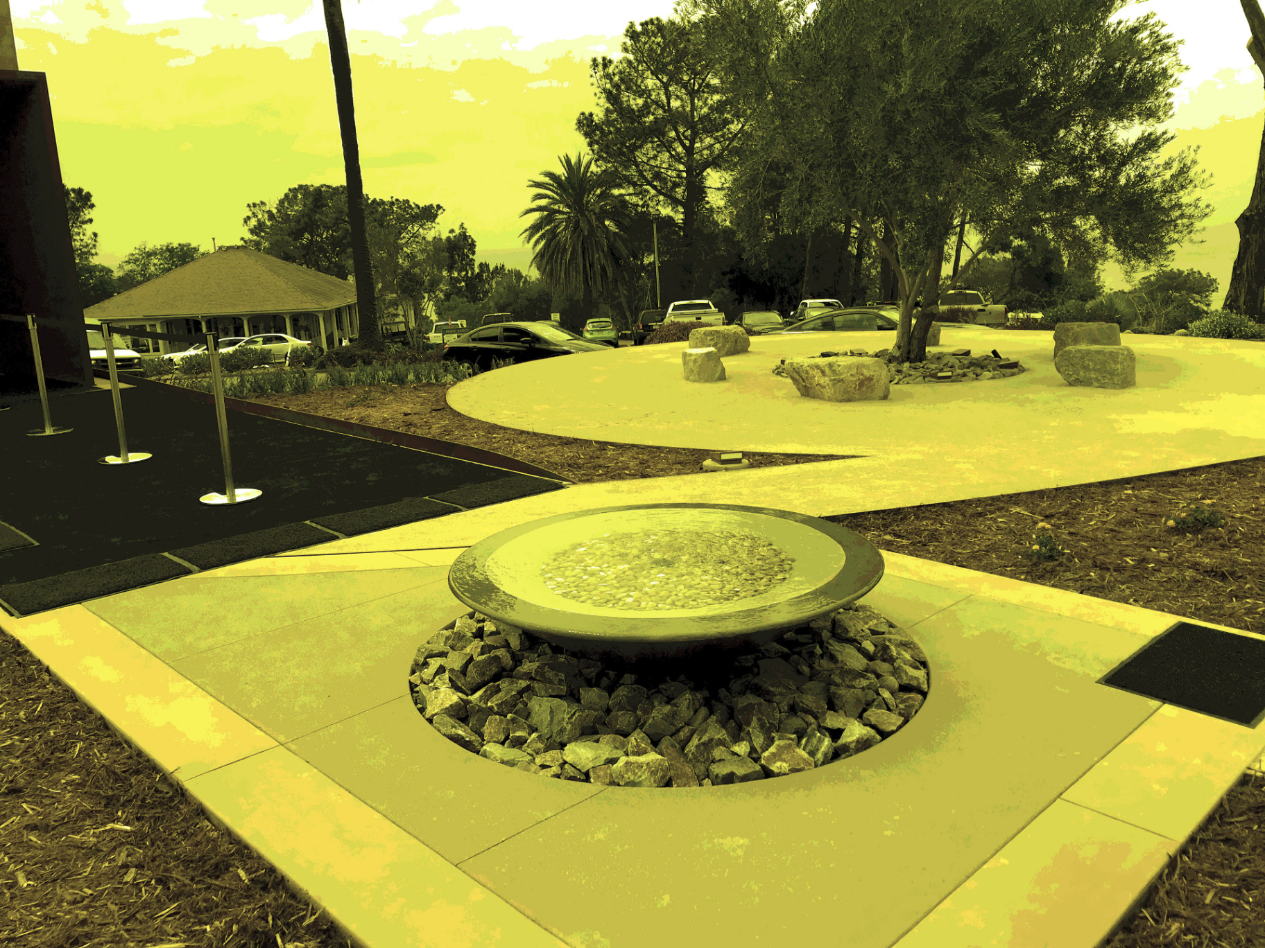 Point Loma Nazarene University Chapel installed landscape - Point Loma, San Diego