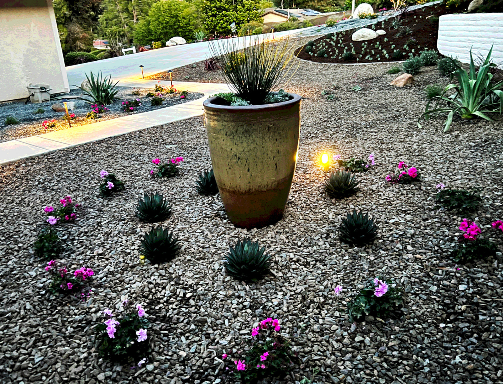 'Flowing Harmony' in Poway installed landscape - Poway, San Diego