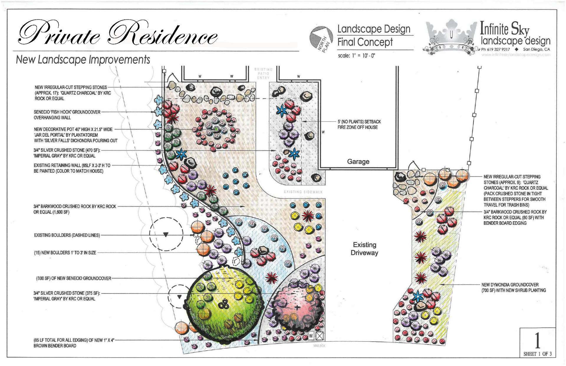 'Flowing Harmony' in Poway landscape design plan